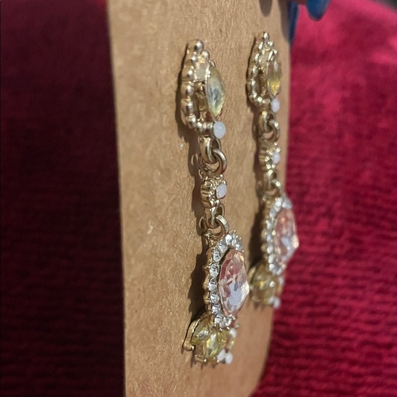 Vintage Crystal Chandelier Earrings - Picture 3 of 5